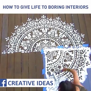 Amazing stencils to bright up boring interiors. via CuttingEdgeStencils, www.cuttingedgestencils.com | Creative Lifestyle