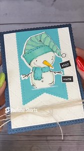 5.4K views · 98 reactions | Watch this darling little snowman card come to life before your eyes! ⛄️ www.unitystampco.com ❄️ Snow, Snow Cute ❄️ Scallops & Banners Nesting Dies | Unity Stamp Company | Facebook