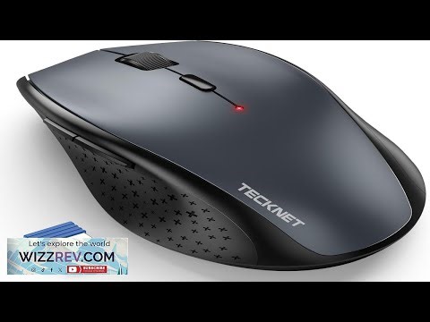 TECKNET Wireless Mouse 2.4G USB Computer Mouse with 6 Level Adjustable 4800 DPI