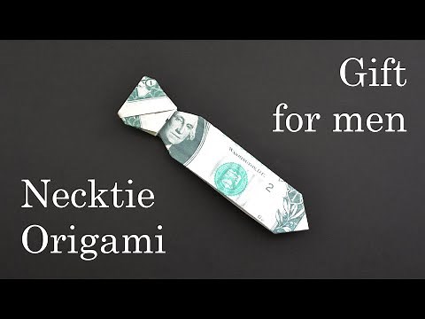 Easy MONEY NECKTIE | Dollar Origami | Gift for men | Tutorial DIY by NProkuda