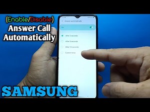How to enable or disable answer call automatically on Samsung Galaxy A02