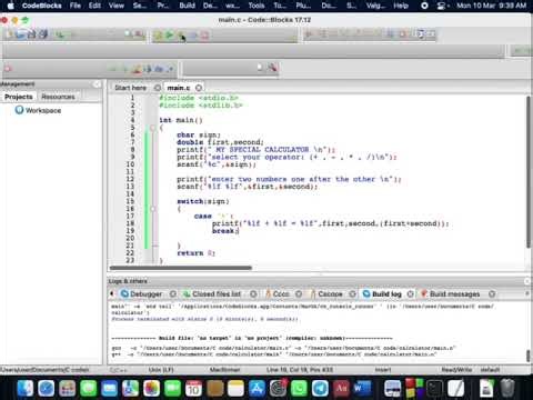 AL computer sc. programming a calculator in C