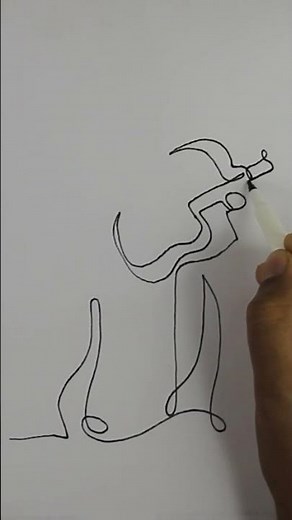 How to Draw a Violinist in one Line #drawing #art #arttutorial #easydrawing #drawingtutorial
