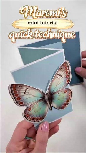 The Easiest 3D Pop-Up Card You Will Ever Make! 🦋 #bookmark