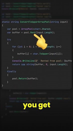 ArrayPool is awesome in .NET