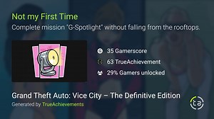 Not my First Time achievement in GTA VC