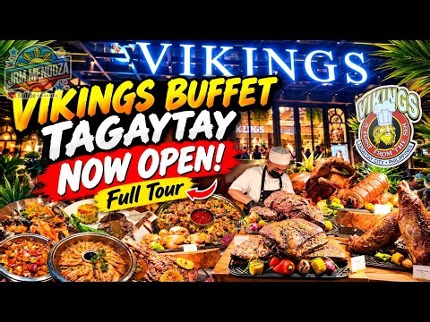[4K] NEW VIKINGS BUFFET TAGAYTAY! | Full Food Tour & Taal View!