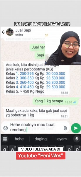 BELI SAPI TAPI DIATUR KEYBOARD KOREKSI OTOMATIS, YANG JUALNYA AMPE BINGUNG 😂