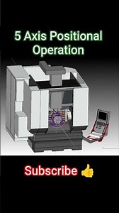 5 Axis Positional Operation👍 #solidcam #cncsoftware #cnc #solidworks#5axis #vmcprogramming