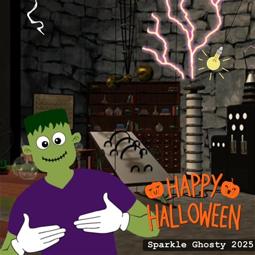 American Sign Language for “Happy Halloween” | Sparkle Ghosty