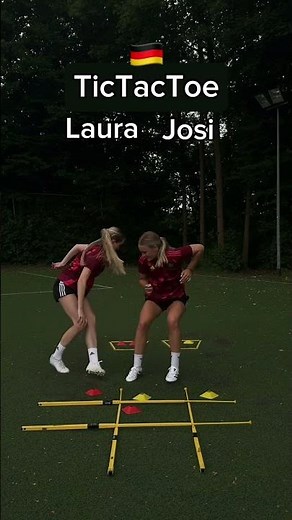 ❌⭕️ Tic Tac Toe – aber mit Fußball! Josi vs. Laura im Schnelligkeitsduell ⚽🔥