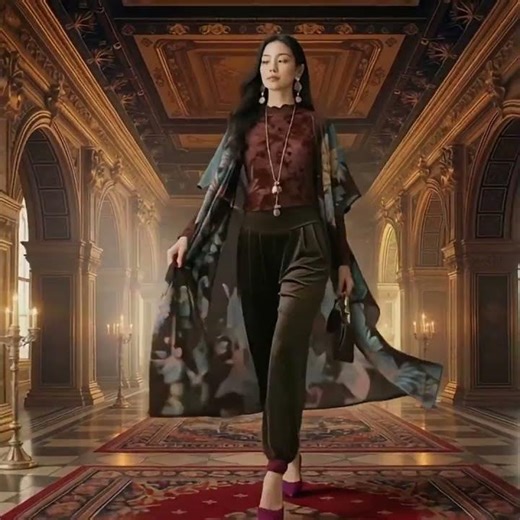 2 Looks with trendy Aladdin Pants AI Models, Real Clothes. All links in Description 👇