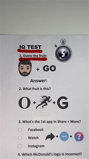 iq test🧠 #iqtest | iq test