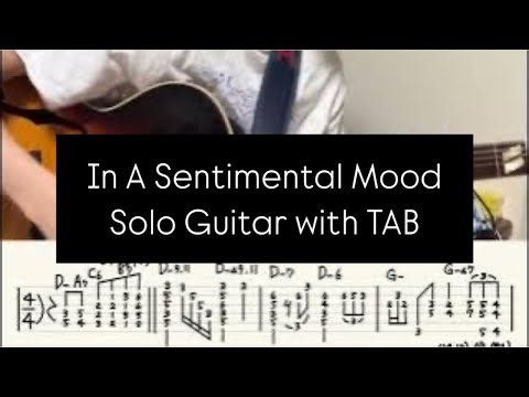 In A Sentimental Mood / Solo Guitar with TAB
