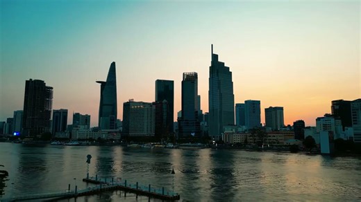 Ho Chi Minh City, Vietnam: Drone view of Saigon's Landmark 81