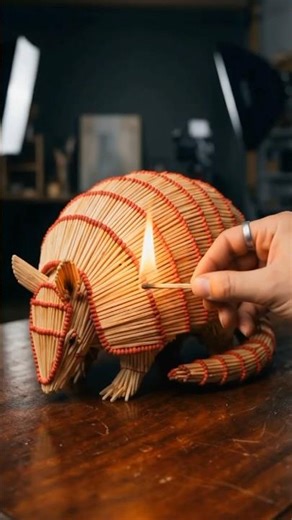 Burning Armadillo Armor 🛡️🔥 (Matchstick) | Fire Wave Effect #matchstick #viralvideo