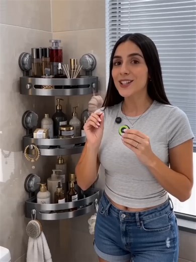 3-Pack Gun Abs Shower Caddy: No Drilling Bathroom Organizer