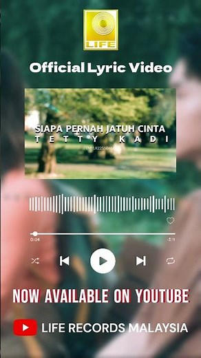 Siapa Pernah Jatuh Cinta Official Lyric Video is now available on YouTube!