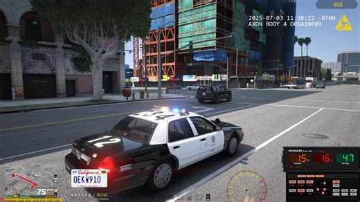 [LSPDFR]LAPD警员code3响应重罪截停枪击交火案件