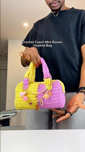 Crochet Coach Mini Rowan Inspired Bag