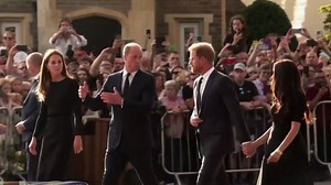 Prince of Wales and Harry together mourning the Queen