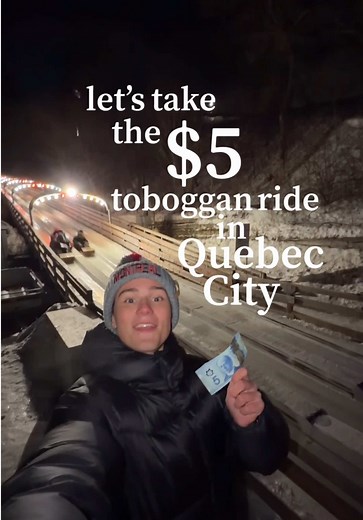 Thrilling $5 Toboggan Ride Adventure in Quebec City