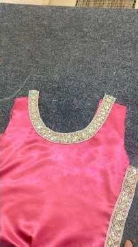 Round Neck Lace Stitching | Easy Tailoring Trick ✂️ #shorts