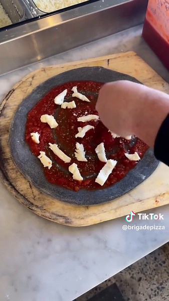 POV: You just found out our pizza dough went dark for Halloween 👀🍕 🖤 Same taste. More attitude. Oct 28–31 only at Brigade. #BrigadePizzeria #HalloweenVibes #PizzaTok #BlackDough #MTLFoodie