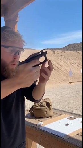 Jake Paul: Shooting Range FAIL! 🤣 #clips #funny #memes #clip #jakepaul #shootinggames #shorts #fyp