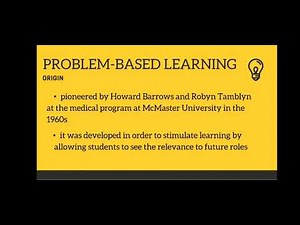 Problem Based Learning - By Prof. D. A. Zamre