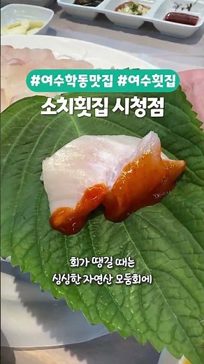 계절별로 신선한 해산물을 즐길 수 있는 여수 소치횟집 시청점