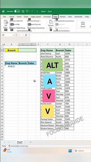 How to Create a Dynamic Sales Report Using Drop-Down List & FILTER Function in Excel #focusinguide