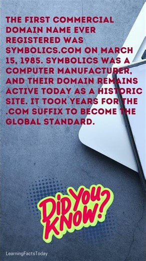 The VERY FIRST .com Domain Ever Registered! #firstdomain