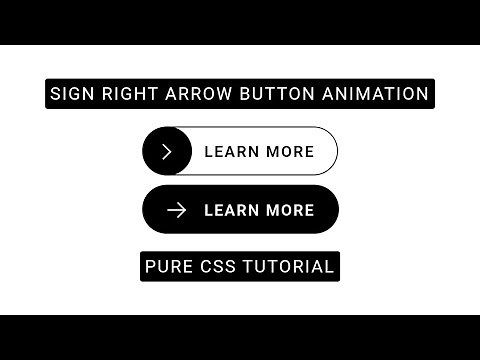 Sign Right Arrow Button Animation On Hover-Pure CSS Tutorial