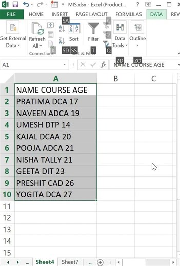 excel trick|text to column in excel | trick in excel | #excel | trick in excel