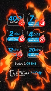 Que nada frene tu ritmo 😎 Con la Racha Ilimitada, compra desde Bs 3 y participa por Bs 4.000 Adquiérelos por *10# o Entel App #EntelBolivia | Entel Bolivia