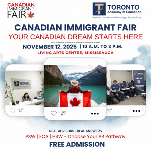 CANADIAN IMMIGRANT FAIR Your Canadian Dream Starts Here  ...