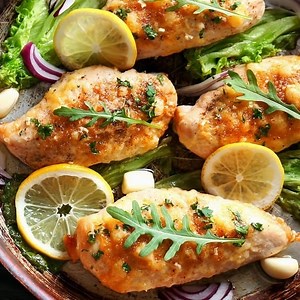 Oven Baked Lemon Garlic Chicken Recipe - Magic Skillet