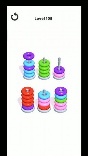 Hoop Stack Level 105 Walkthrough