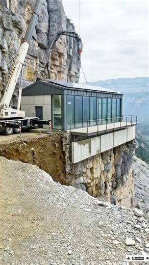 Built on the Edge of a Mountain… | This House Can Survive Anything #build #construction #process