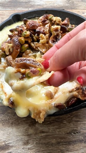 Baked Brie with fig jam: https://themeddish.com/Baked-Brie | The Mediterranean Dish