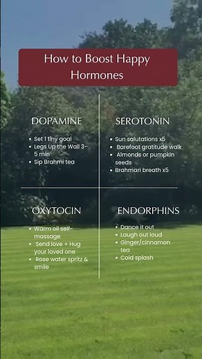 How to Boost Happy Hormones