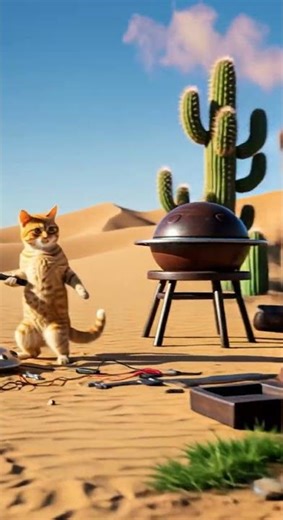 orange cat vs alien watch the hilarious encounter #funny #funnyvideo #catshorts