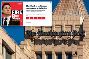 Washington Post kills six-figure ad calling for Trump to fire Elon Musk, fueling outcry over censorship