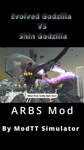 Evolved Godzilla Vs Shin Godzilla Inside The CIty #arbs #modtt #godzilla #shingodzilla