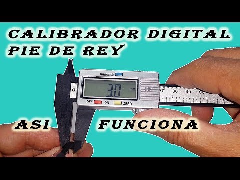 Como medir con Calibrador digital Pie de rey - Increible Precision