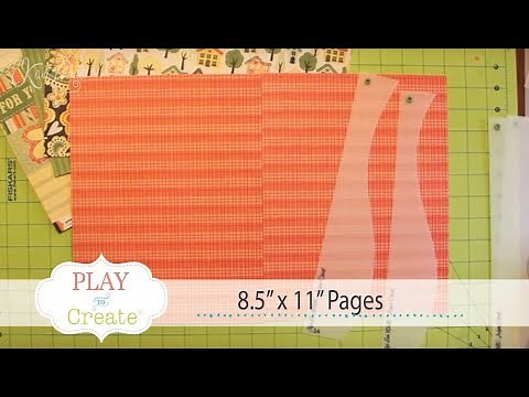 8.5" x 11" Scrapbook Pages