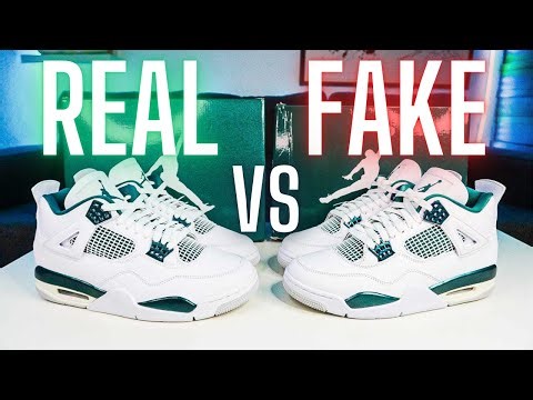 ⚠️REAL vs FAKE (REPLICA,UA) JORDAN 4 OXIDIZED GREEN ⚠️ APRENDE A DISTINGUIRLAS!