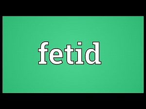 Fetid Meaning