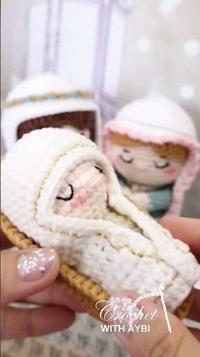 Christmas Nativity Baby Jesus Crochet #crochet #amigurumi #crochetpatterns #amigurumicrochet
